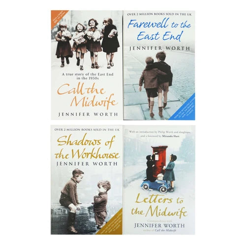 Call the Midwife 4 books collection set by Jennifer Worth, paperback non-fiction series, featuring front cover images.