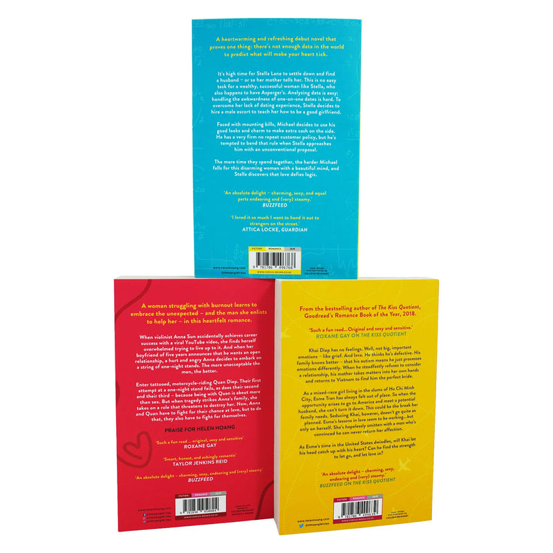 The Kiss Quotient Series by Helen Hoang (The Bride Test, The Heart Principle,The Kiss Quotient)) - The Book Bundle