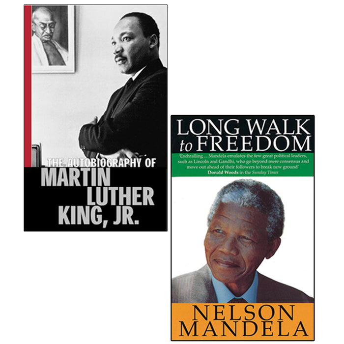 The Autobiography of Martin Luther King, Long Walk To Freedom Nelson Mandela 2 Books Set - The Book Bundle