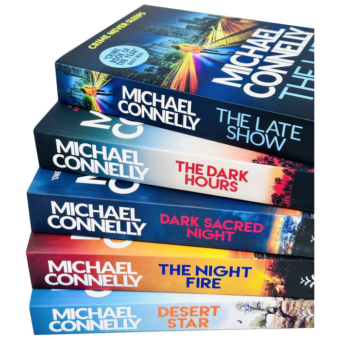 Ballard and Bosch Series 5 Books Set By Michael Connelly (The Late Show, Dark Sacred Night, The Night Fire, The Dark Hours, Desert Star) - The Book Bundle