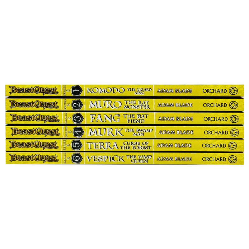 Beast Quest Series 6 The World of Chaos 6 Books Collection Box Set (Books 31-36) by Adam Blade - The Book Bundle
