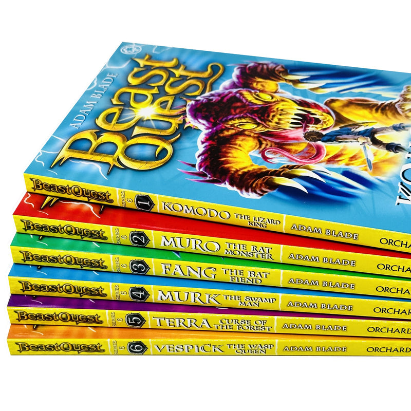 Beast Quest Series 6 The World of Chaos 6 Books Collection Box Set (Books 31-36) by Adam Blade - The Book Bundle