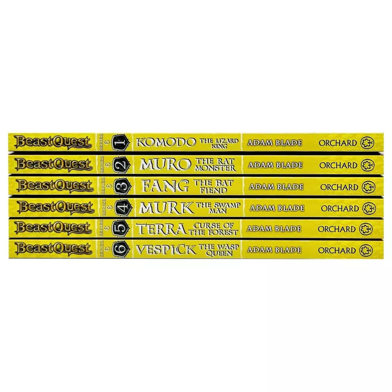 Beast Quest Series 6 Set: The World of Chaos by Adam Blade - The Book Bundle