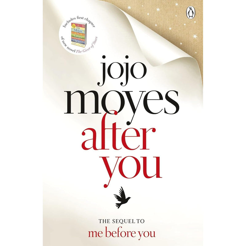 Four paperback books from the Me Before You series collection by Jojo Moyes, featuring colorful covers and the Penguin brand.