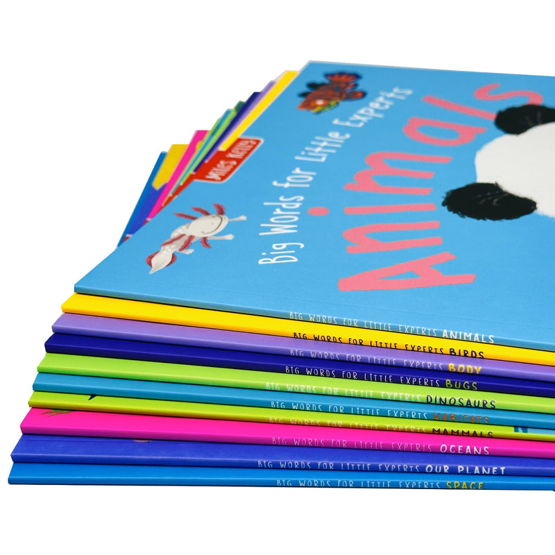 Big Words for Little Experts 10 Books Collection Set(Animals, Birds, Body, Bugs) - The Book Bundle