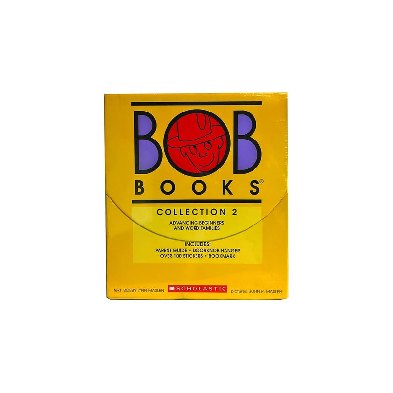 Set of Bob Books Ltd 16-book collection for beginners and word families with parent guide, by Bobby Lynn Maslan.