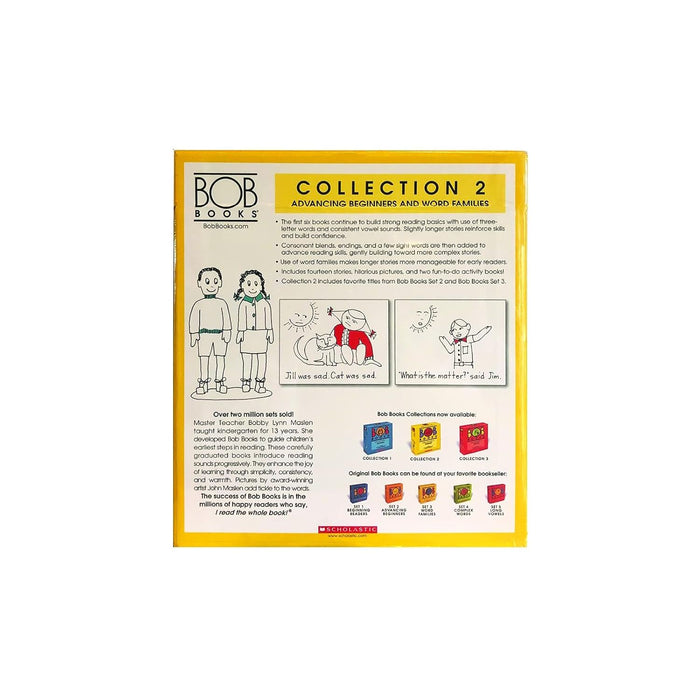 Bob Books 16 Books Collection Box 2 for Advancing Beginners and Word Families INCLUDING Parent Guide - The Book Bundle