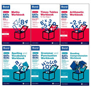 Bond KS2 SATs Skills Maths and English 6-book collection set for 9-10 year olds by Oxford University Press, featuring colorful covers.