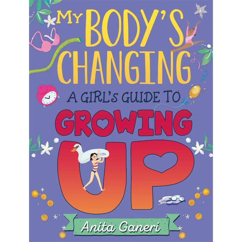 Set of three books on growing up and puberty for girls by Victoria Parker, Anita Ganeri, and Felicity Brooks, published by Hodder Children's Books.