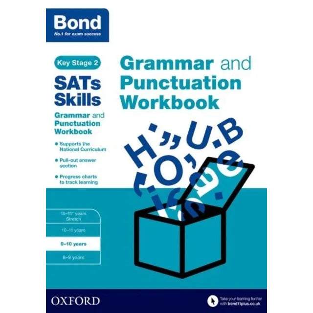 Set of six Bond KS2 SATs Skills Maths and English books for 9-10 year olds, published by Oxford University Press for Bond 11+.