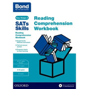 Set of seven Bond KS2 SATs Skills Maths and English books for 9-10 year olds by Oxford University Press, showing colorful covers.