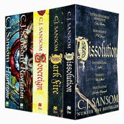 C.J. Sansom The Shardlake Series 5 Books Collection Set - Heartstone, Revelation, Sovereign, Dark Fire, Dissolution - The Book Bundle