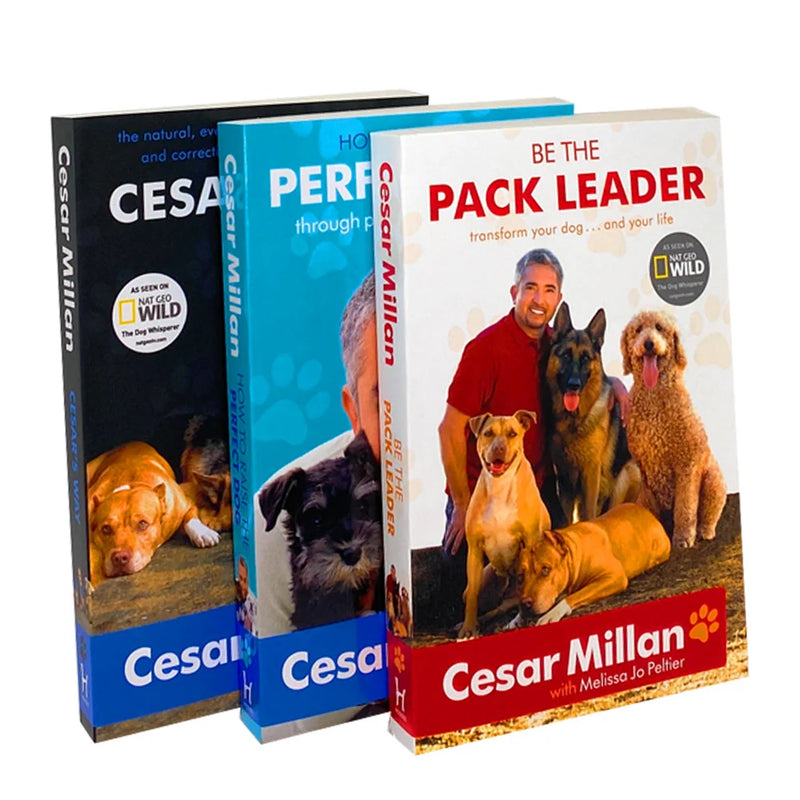 How to Raise the Perfect Dog, Cesar's Way, Be the Pack Leader 3-Book Collection Set by Cesar Milan - Non Fiction - Paperback