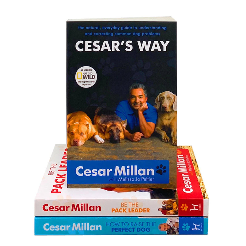 How to Raise the Perfect Dog, Cesar's Way, Be the Pack Leader 3-Book Collection Set by Cesar Milan - Non Fiction - Paperback