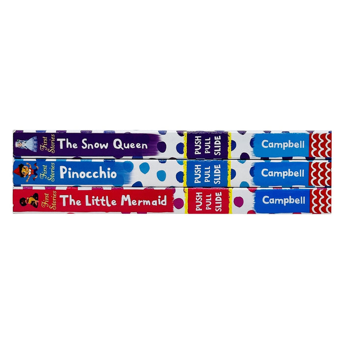 Campbell First Stories Collection 3 Books Set The Snow Queen, Pinocchio & The Little Mermaid - The Book Bundle