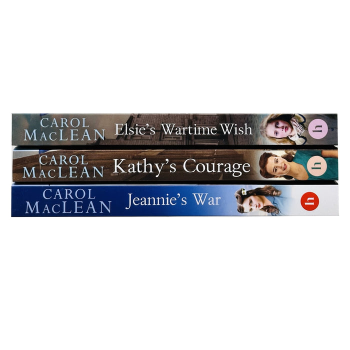 The Kiltie Street Girls Series 3 Books Collection Set By Carol MacLean (Elsie's Wartime Wish, Kathy's Courage & Jeannie's War - The Book Bundle