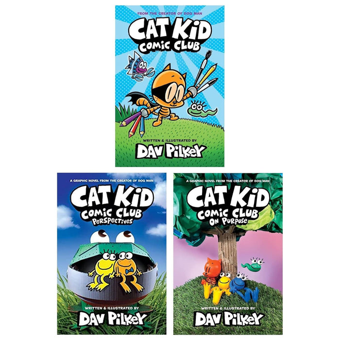 Cat Kid Comic Club Collection 3 Books Set (Cat Kid Comic Club, Cat Kid Comic Club: Perspectives & Cat Kid Comic Club: On Purpose) - The Book Bundle