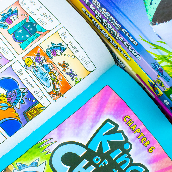 Cat Kid Comic Club Series Collection 5 Books Set By Dav Pilkey (Cat Kid Comic Club, Perspectives) - The Book Bundle