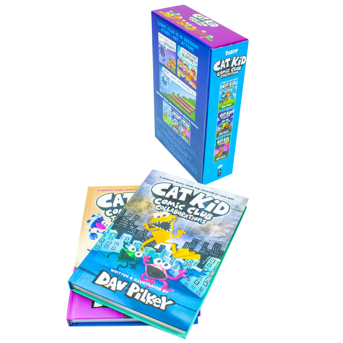 Cat Kid Comic Club Series Collection 5 Books Set By Dav Pilkey (Cat Kid Comic Club, Perspectives) - The Book Bundle