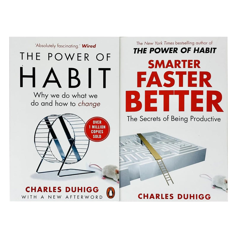 Charles Duhigg Collection 2 Books Set (Smarter Faster Better, The Power of Habit) - The Book Bundle