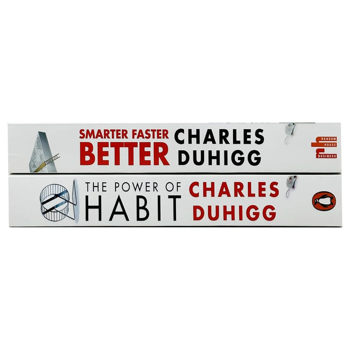 Charles Duhigg Collection 2 Books Set (Smarter Faster Better, The Power of Habit)