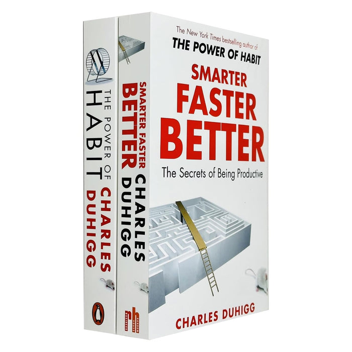 Charles Duhigg Collection 2 Books Set (Smarter Faster Better, The Power of Habit)