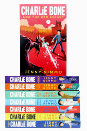 Children of the Red King book collection by Jenny Nimmo, featuring 8 fiction paperback books with colorful covers.