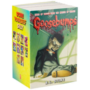 Set of 10 Goosebumps Classic Series paperback books by R.L. Stine with colorful spooky cover art.