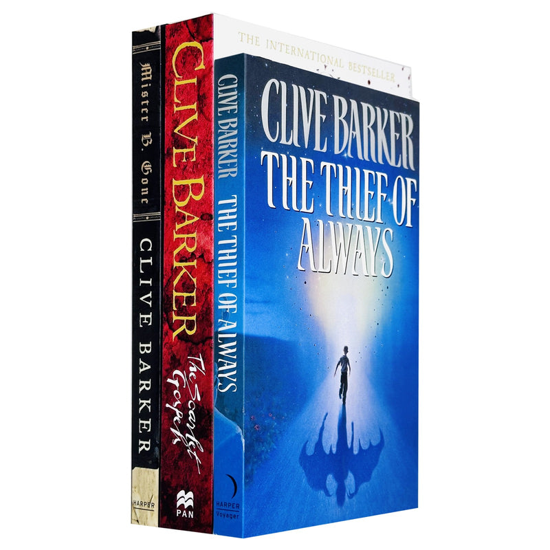Clive Barker Collection 3 Books Set Scarlet Gospels, Mister B. Gone,Thief Always - The Book Bundle