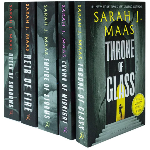 Throne Of Glass Series Collection 5 Books Set By Sarah J. Maas (Throne of Glass, Crown of Midnight, Heir of Fire, Empire of Storms, Queen of Shadows) - The Book Bundle