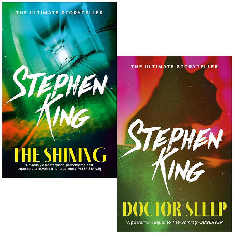 Stephen King The Shining and Doctor Sleep collection set of two paperback fiction books by Hodder Paperbacks.