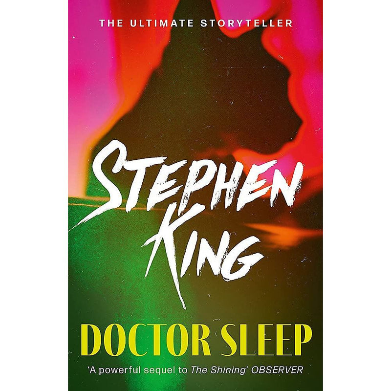 Collection of Stephen King The Shining and Doctor Sleep paperback books by Hodder Paperbacks, featuring iconic horror novel covers.