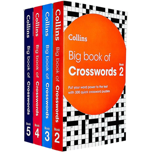 Big Book of Crosswords 2 3 4 5 Collection 4 Books Set By Collins Puzzles - The Book Bundle