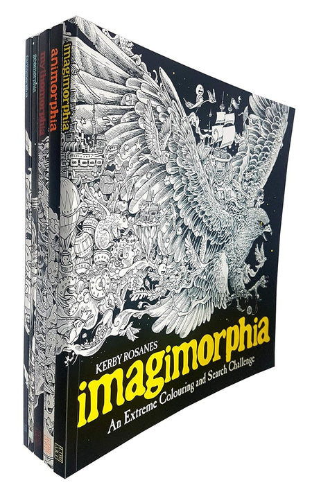 An Extreme Colouring and Search Challenge Series 5 Books Collection Set (Mythomorphia, Fantomorphia, Geomorphia, Animorphia & Imagimorphia)