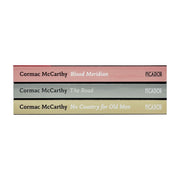 Three paperback Cormac McCarthy masterworks collection books by Picador Ltd, featuring classic fiction by the author.