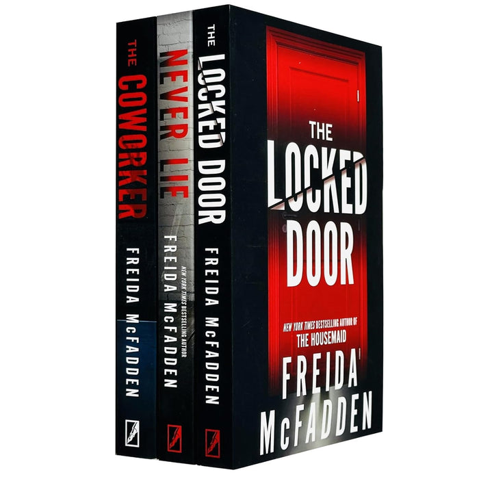 Freida McFadden Collection 3 Books Set (Never Lie, The Locked Door & The Coworker) - The Book Bundle