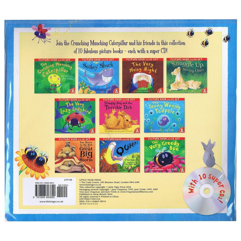 The Crunching Munching Caterpillar and Other Stories Collection 10 Books & CDs