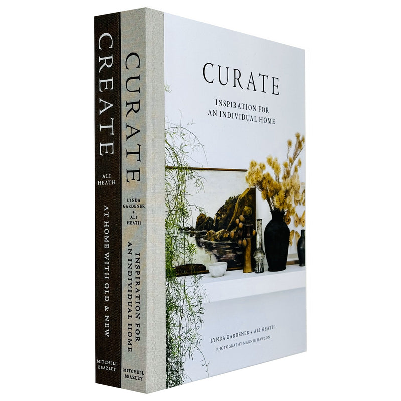 Lynda Gardener, Ali Heath 2 Books Set Curate, Create At Home with Old Hardcover - The Book Bundle