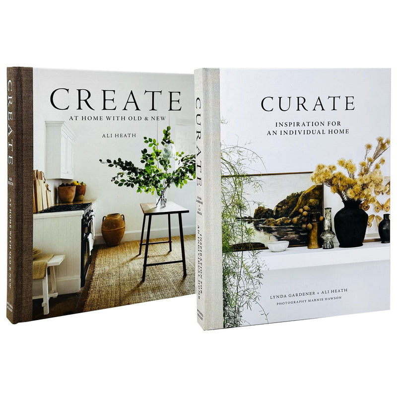 Lynda Gardener, Ali Heath 2 Books Set Curate, Create At Home with Old Hardcover - The Book Bundle