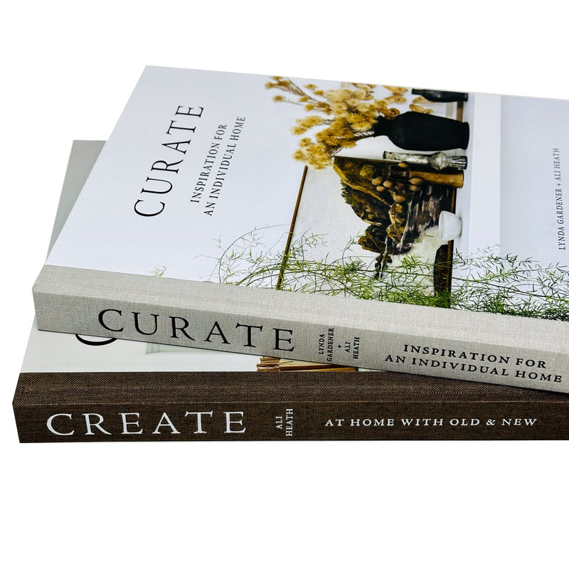 Lynda Gardener, Ali Heath 2 Books Set Curate, Create At Home with Old Hardcover - The Book Bundle