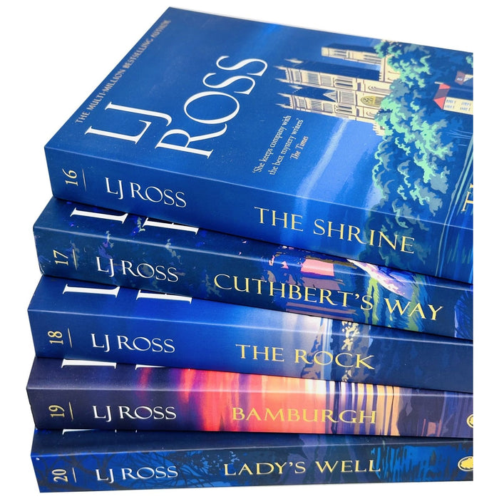 DCI Ryan Mysteries 16-20 Collection 5 Books Set By Lj Ross (The Shrine, Cuthbert's Way, The Rock, Bamburgh & Lady's Well) - The Book Bundle