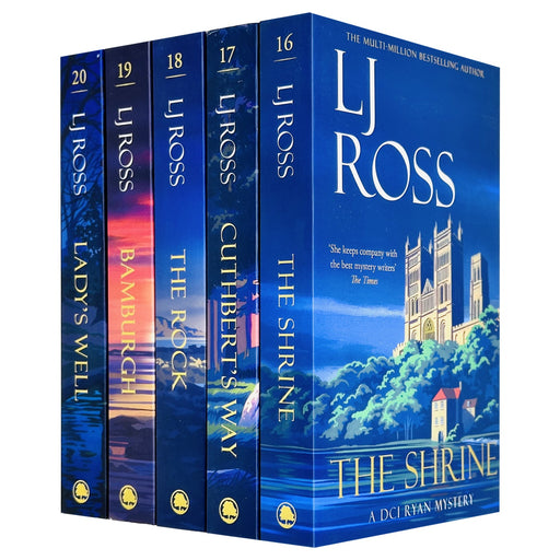 DCI Ryan Mysteries 16-20 Collection 5 Books Set By Lj Ross (The Shrine, Cuthbert's Way, The Rock, Bamburgh & Lady's Well) - The Book Bundle