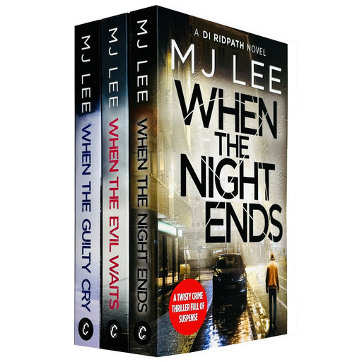 DI Ridpath Crime Thriller 6-8: 3 Books Collection Set By M J Lee (When the Evil Waits, When the Guilty Cry & When the Night Ends) - The Book Bundle