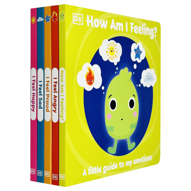 My Little Box of Emotions 5 Books Collection Box Set(I Feel Angry, I Feel Proud, I Feel Sad, I Feel Happy & How Am I Feeling?) - The Book Bundle