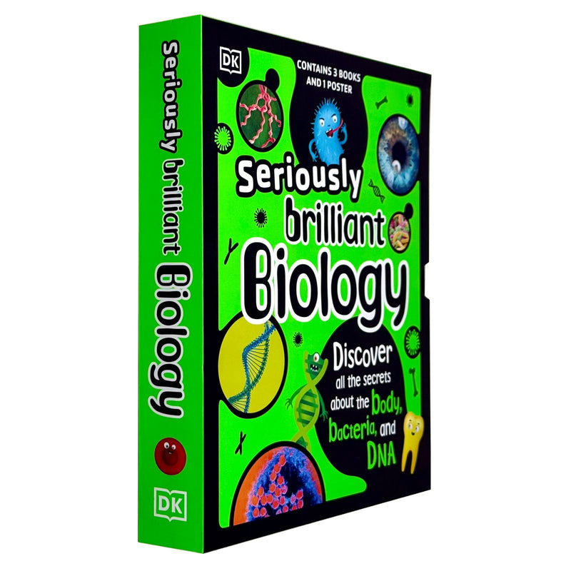 DK Seriously Brilliant Biology 3 Books Box Set (The Body Book ,The DNA Book & The Bacteria Book) - The Book Bundle
