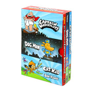Dav Pilkey's Hero Collection: 3-Book Set Hardcover (Captain Underpants #1, Dog Man #1, Cat Kid Comic Club #1) - The Book Bundle