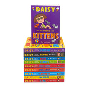 Set of ten Daisy and the Trouble with books by Kes Gray in paperback, featuring colorful covers from the Red Fox brand.