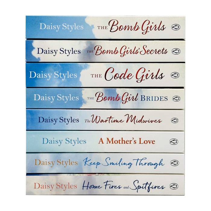 Daisy Styles Collection 8 Books Set (The Wartime Midwives, Home Fires ...