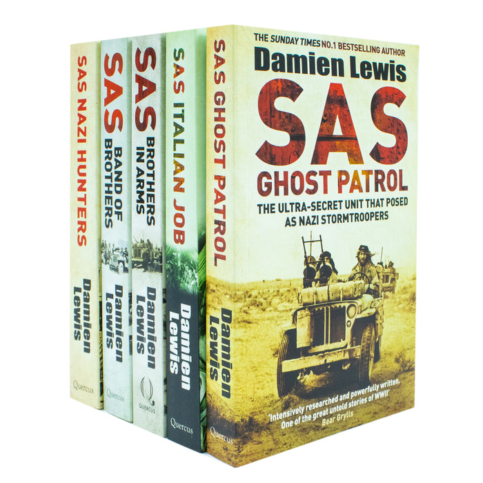 Damien Lewis SAS Collection 5 Books Set (Nazi Hunters, Italian Job) - The Book Bundle