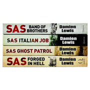 Damien Lewis Collection 4 Books Set (SAS Band of Brothers, SAS Italian Job, SAS Ghost Patrol, SAS Forged in Hell) - The Book Bundle